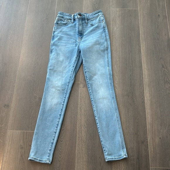 Madewell Curvy Roadtripper High Rise Skinny Jeans Blue Denim Women’s Size 25 - Picture 3 of 17